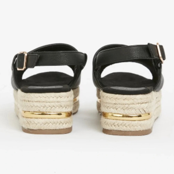 EVANS EXTRA WIDE FIT Slingback Flatform Size 12 - Picture 2 of 10